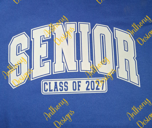 Central High School Class of 2027 student character drawings shirt