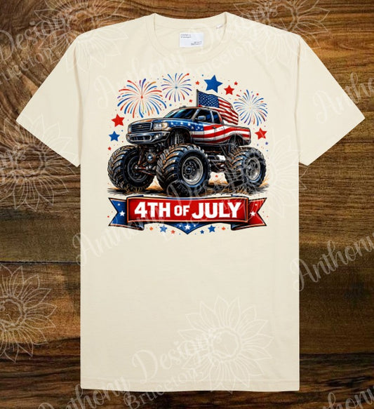 4th of July Monster Truck shirt
