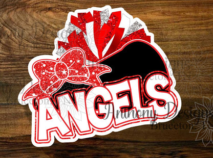 Personalized Cheerleader Vinyl Sticker