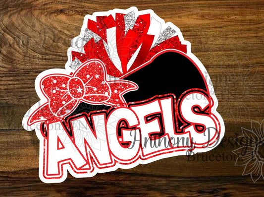 Personalized Cheerleader Vinyl Sticker
