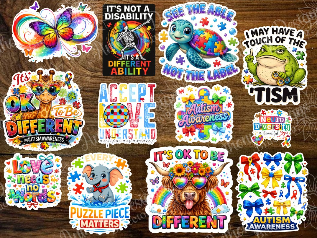 Autism Awareness vinyl stickers