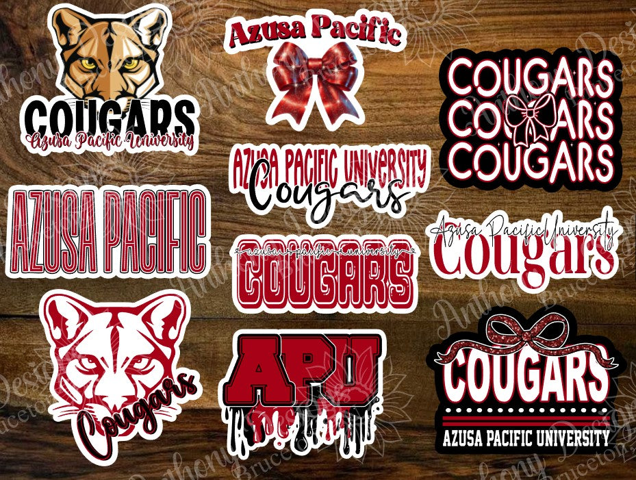 Azusa Pacific inspired Vinyl Stickers