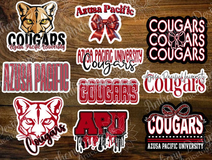 Azusa Pacific inspired Vinyl Stickers