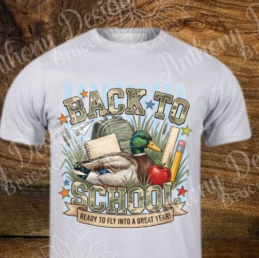 Back to School duck camo designed shirt