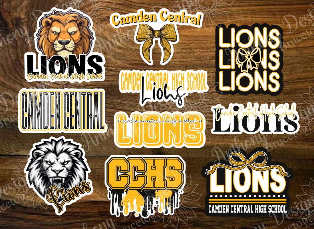 Camden Central High School vinyl stickers