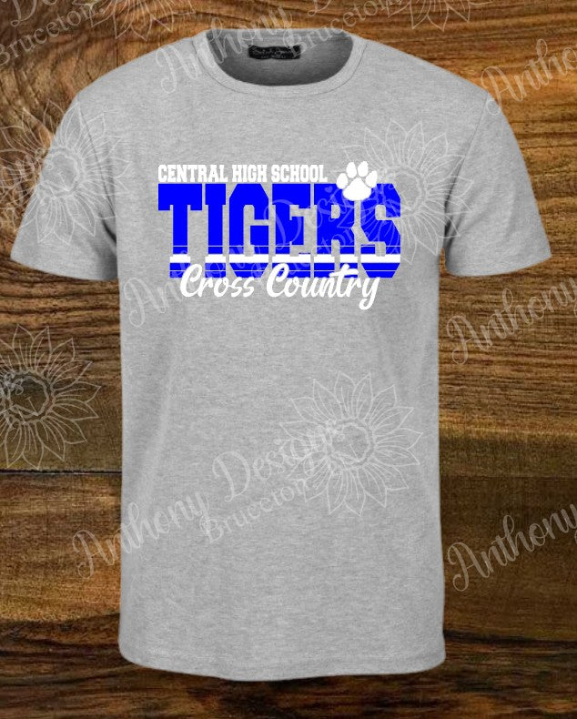Cross Country Tigers  school spirit shirt