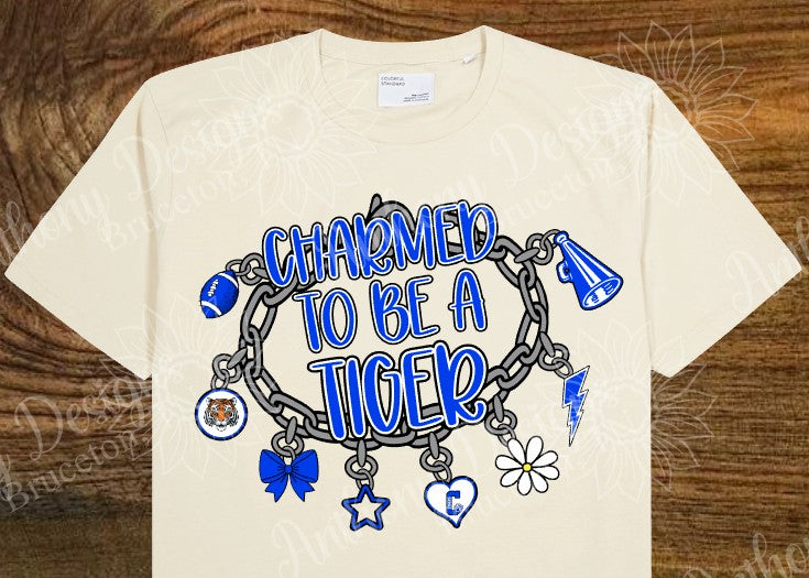 Charmed to be a Tiger (school mascot) Spirit designed shirt