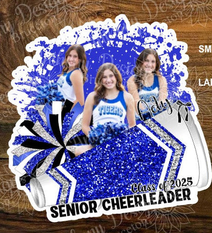Personalized Cheerleader Vinyl Sticker