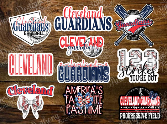 Cleveland inspired Baseball Vinyl Stickers