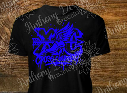 Cross Country splattered shirt
