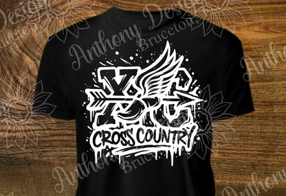 Cross Country splattered shirt