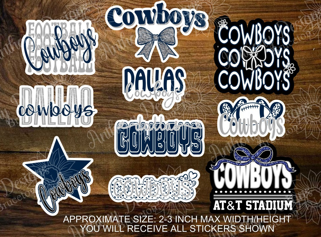 Dallas Cowboys inspired Vinyl Stickers