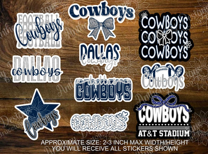 Dallas Cowboys inspired Vinyl Stickers