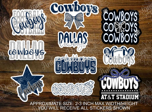 Dallas Cowboys inspired Vinyl Stickers