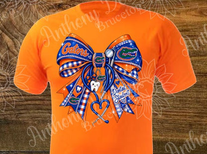 Florida. Dental Student. Stethoscope coquette bow.  school spirit inspired designed shirt