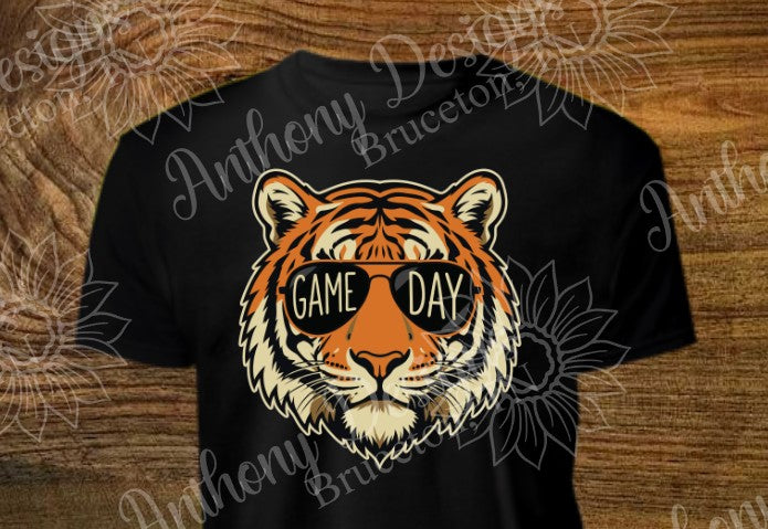Tiger face Game Day designed shirt