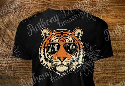 Tiger face Game Day designed shirt