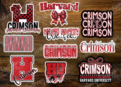 Harvard inspired Vinyl Stickers