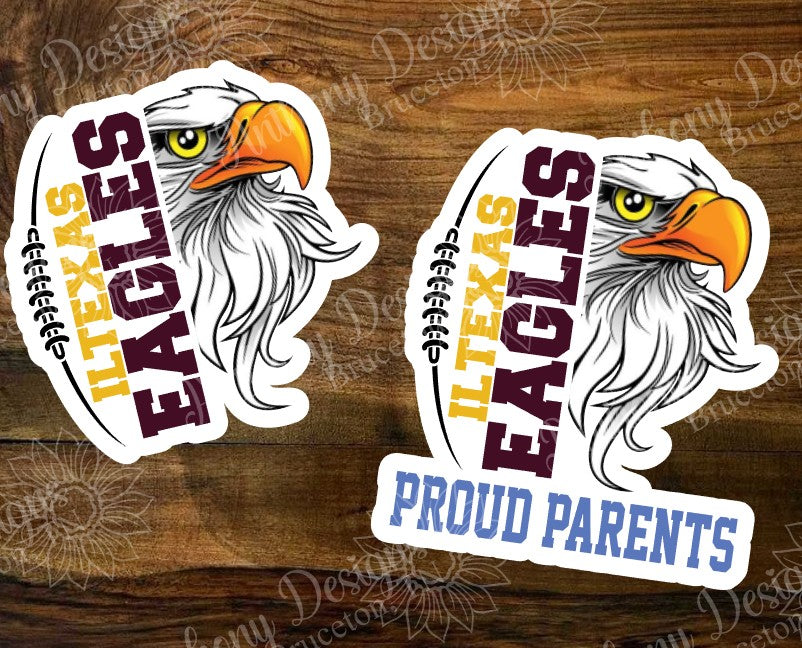 Personalized Football Vinyl Sticker