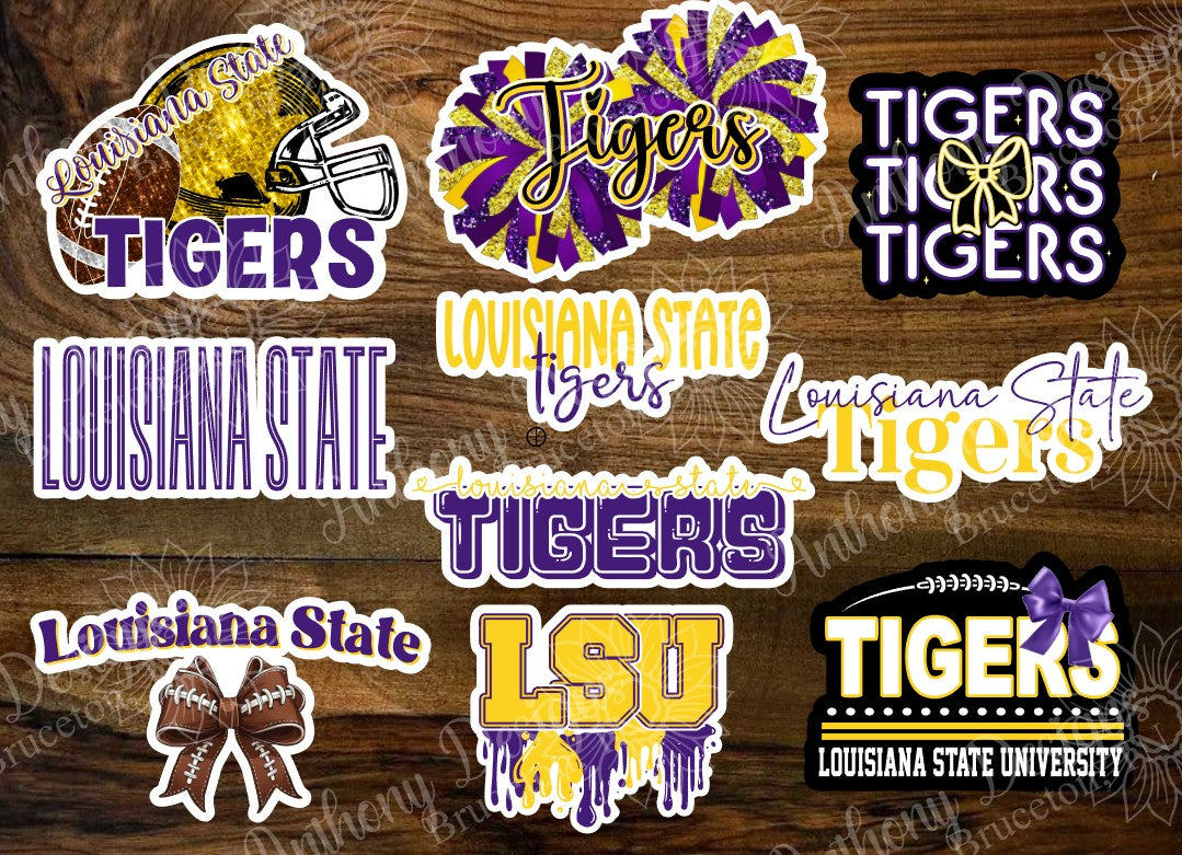 Louisiana inspired Vinyl Stickers