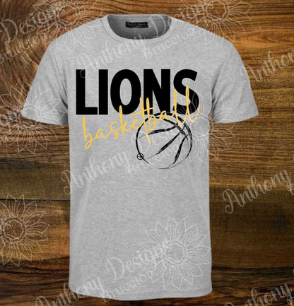 Lions Basketball inspired designed shirt