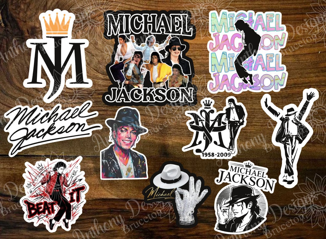 Michael Jackson vinyl stickers