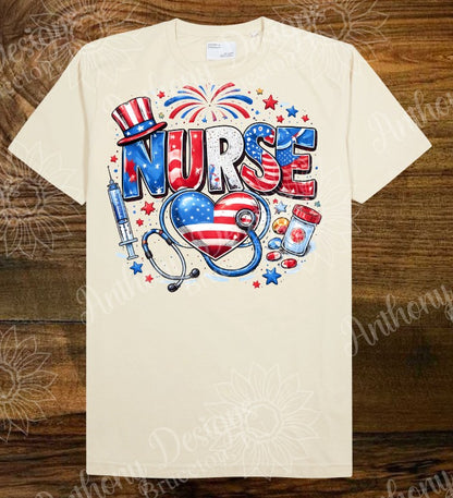 Nurse America 4th of July shirt