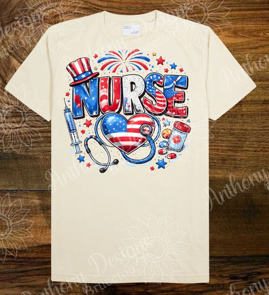 Nurse America 4th of July shirt