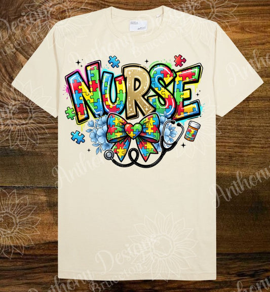 Nurse Autism Awareness shirt