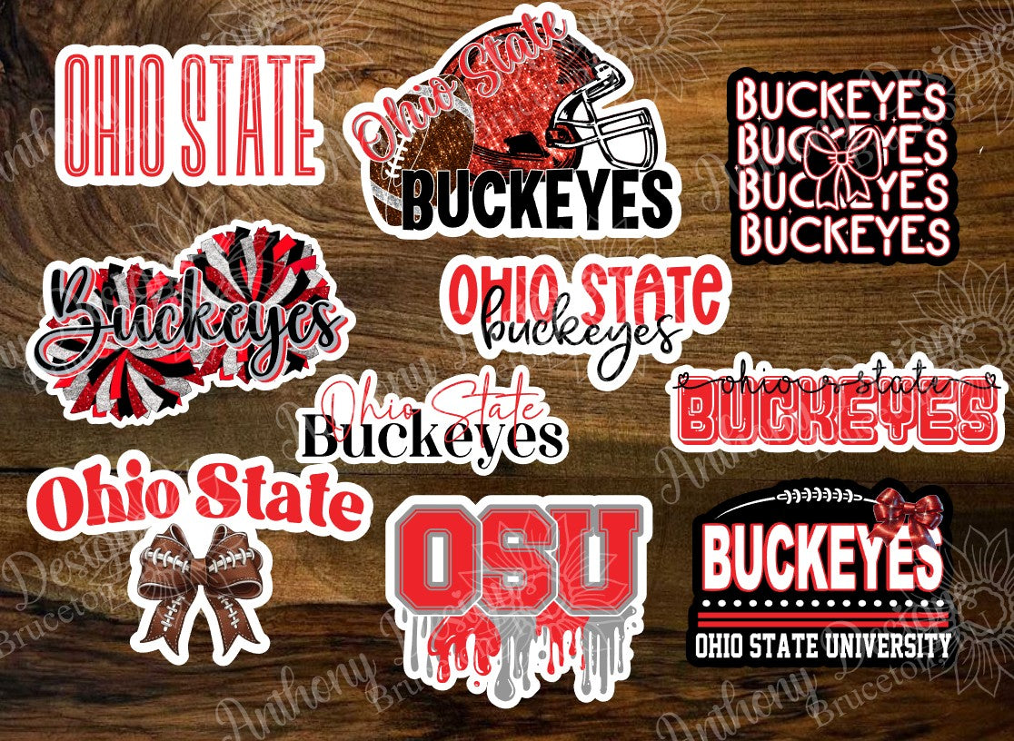 Ohio inspired Vinyl Stickers