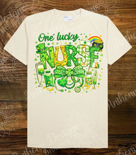 One Lucky Nurse St Patrick's Day shirt