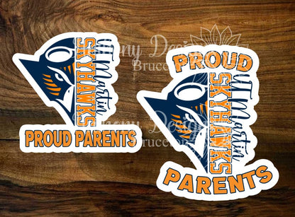 Proud College/University Parents Stickers