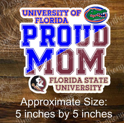 Proud College/University Parents Stickers