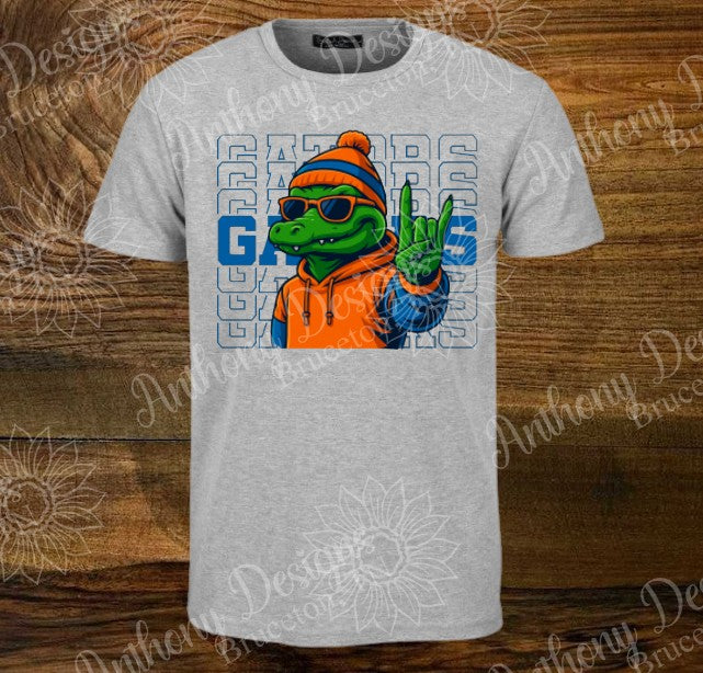 Florida. Albert. Blue and Orange. Florida Gators spirit inspired designed shirt