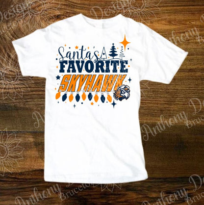 Santa’s Favorite Skyhawk. UT Martin inspired designed shirt