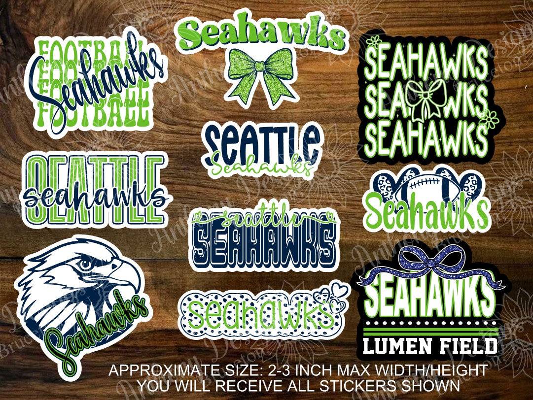 Seattle Seahawks inspired Vinyl Stickers