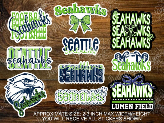 Seattle Seahawks inspired Vinyl Stickers