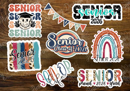 Senior Class of 2026 Vinyl Stickers