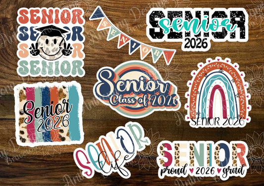 Senior Class of 2026 Vinyl Stickers