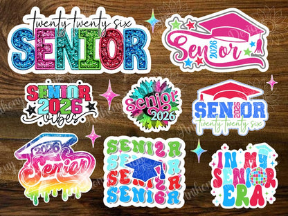 Senior Class of 2026 Vinyl Stickers