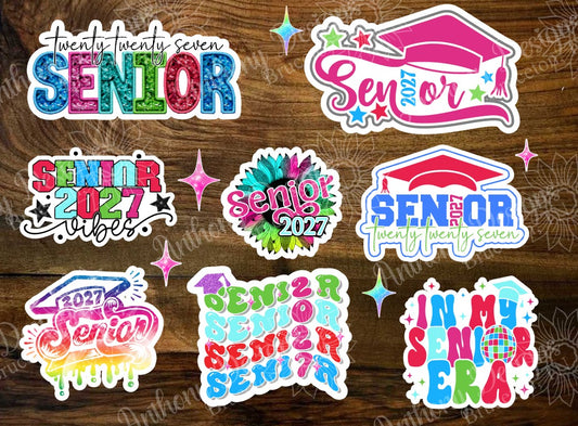 Senior Class of 2027 Vinyl Stickers