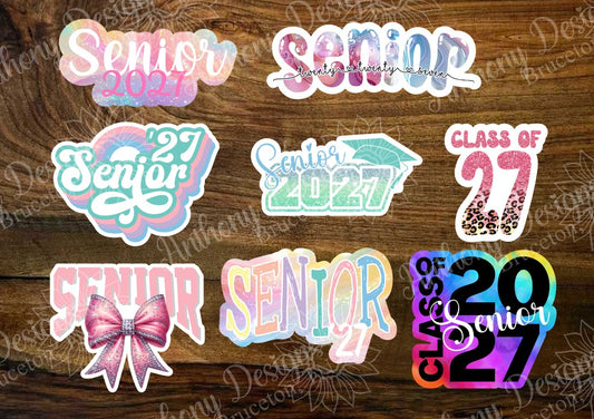 Senior Class of 2027 Vinyl Stickers