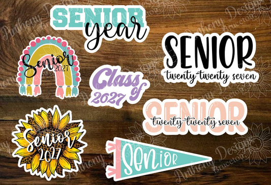 Senior Class of 2027 Vinyl Stickers