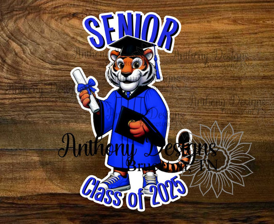 Tiger Senior Vinyl Sticker