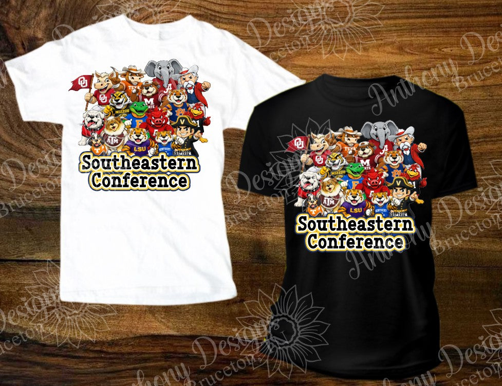 Southeastern Conference mascot shirt