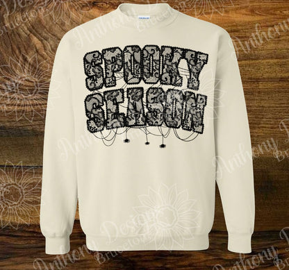 Lace "Spooky Season" Halloween shirt