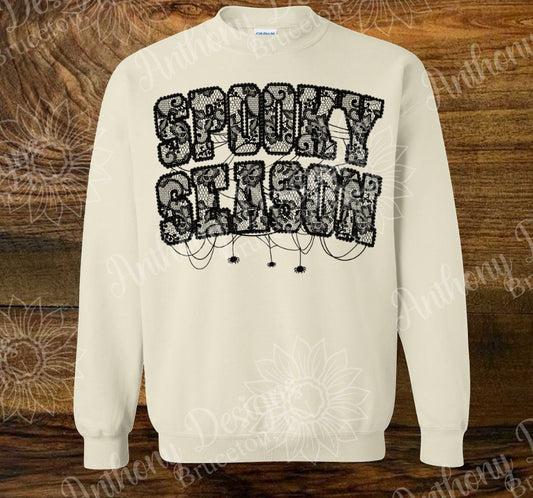 Lace "Spooky Season" Halloween shirt