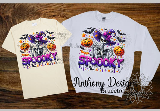 Spooky Skeleton Witch shirt