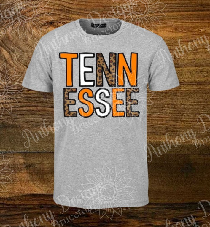 Tennessee. Orange and White. Tennessee Vols Volunteers spirit inspired designed shirt