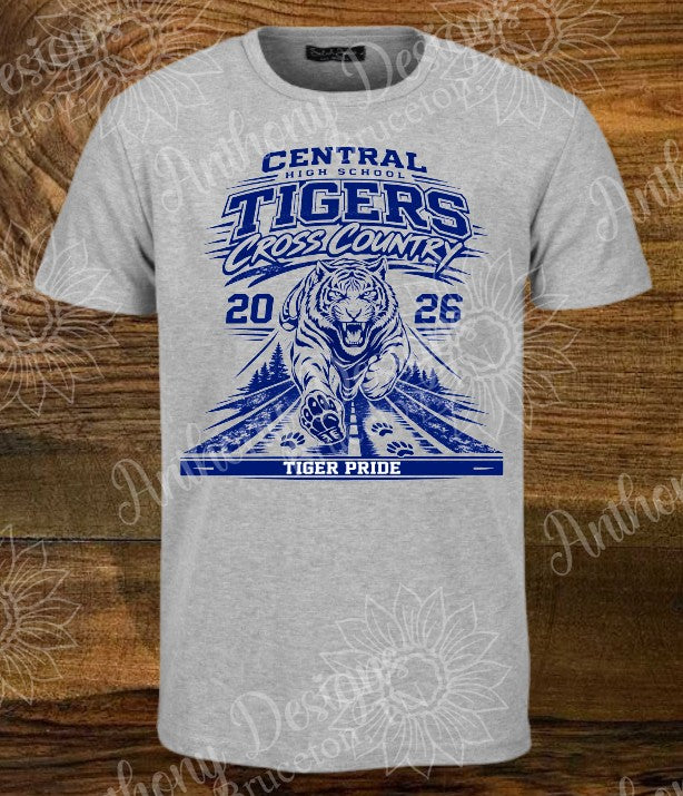 Cross Country Tigers  school spirit shirt